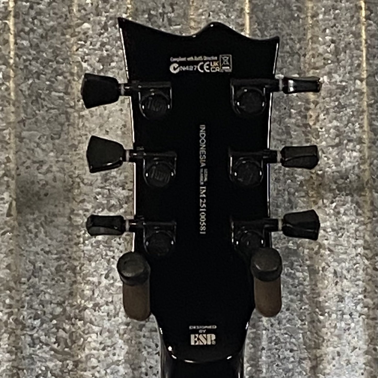 ESP LTD EC-1000S Gloss Black Fluence Guitar & Case #0581 Used