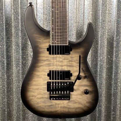 ESP LTD M-1007B 7 String Baritone Quilt Top Charcol Burst Guitar M1007BWMCHBS #2001 Used