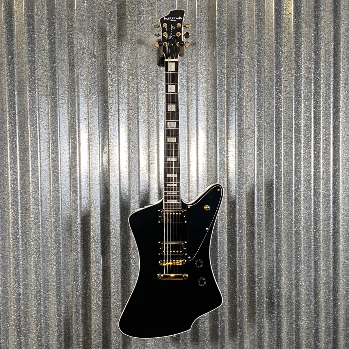 Westcreek Guitars Mirage T Bird Style Dual Humbucker Guitar Black #0012 Used
