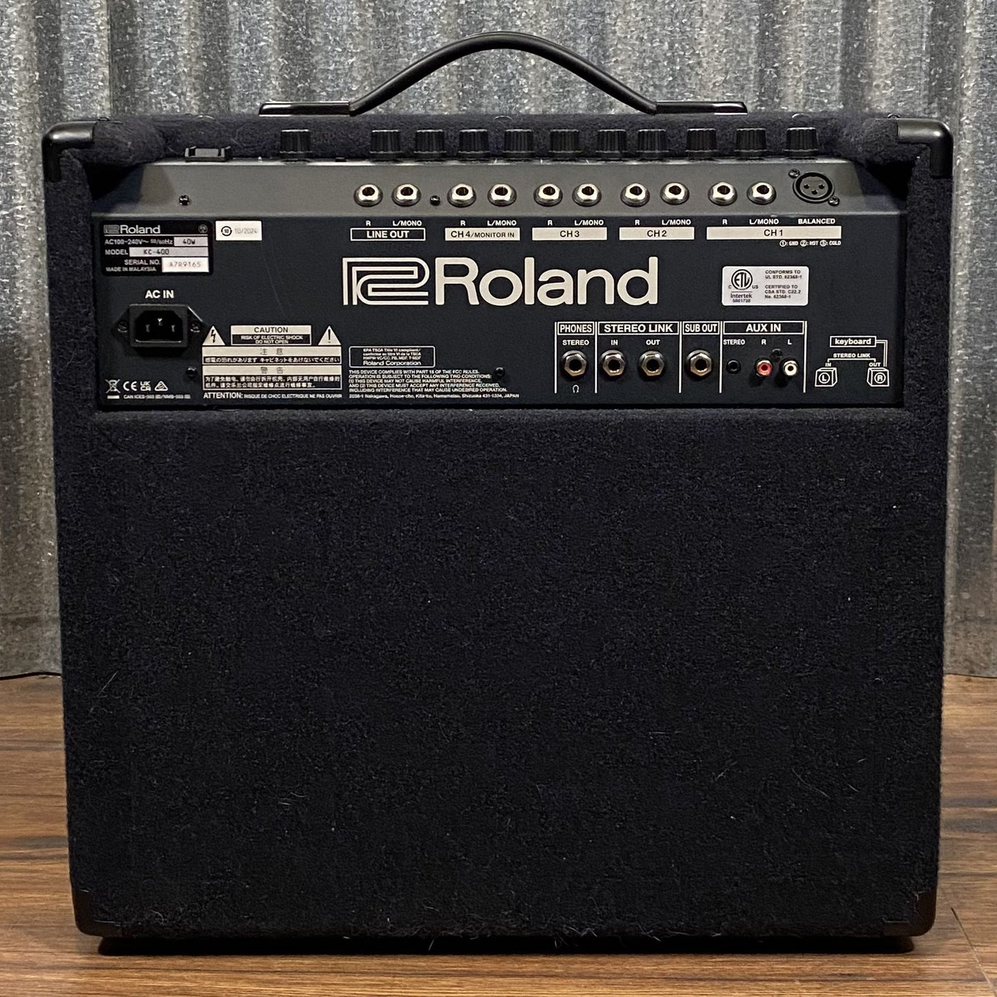 Roland KC-400 150 Watt 4 Channel 12" Keyboard PA Combo Amplifier & Cover Used