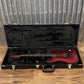 ESP LTD MH-1000 Evertune Candy Apple Red Satin Guitar & Case #0334 Used