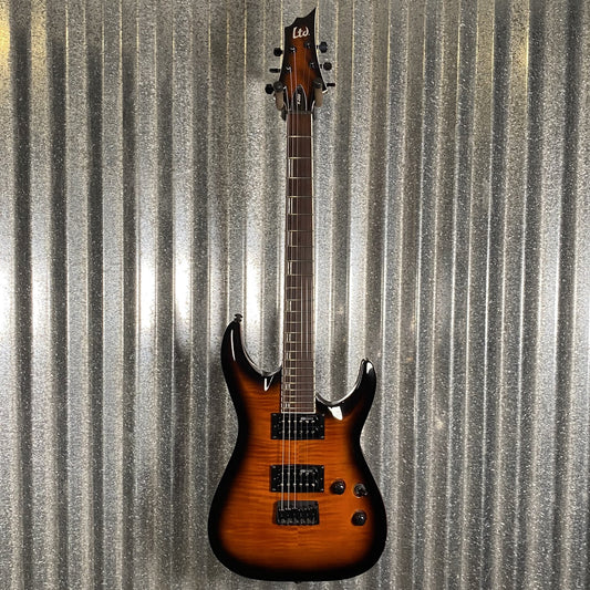 ESP LTD H-200 Flame Top Dark Brown Sunburst Guitar H200FMDBSB #2092 Used