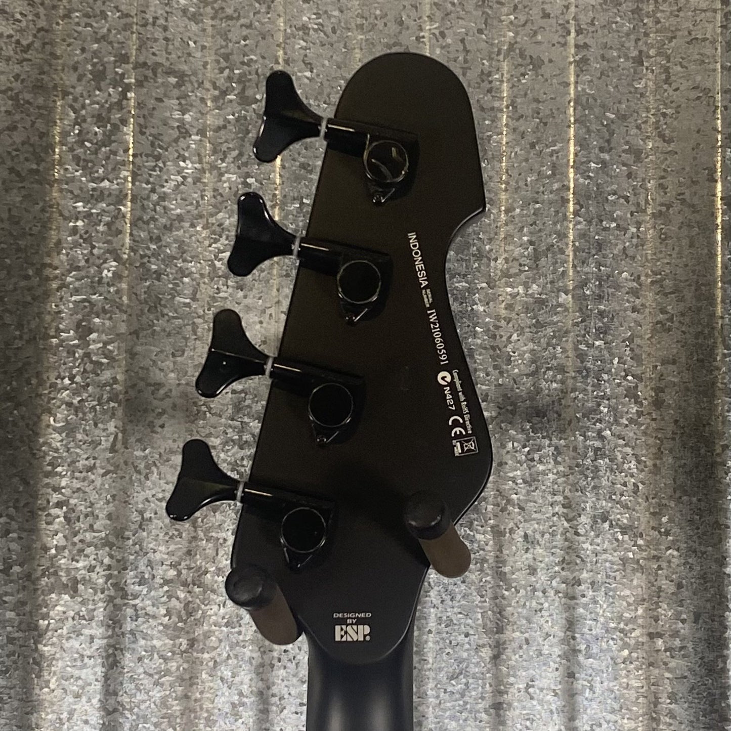 ESP LTD AP-4 Black Metal 4 String Bass AP4BKMBLKS #0591 Used