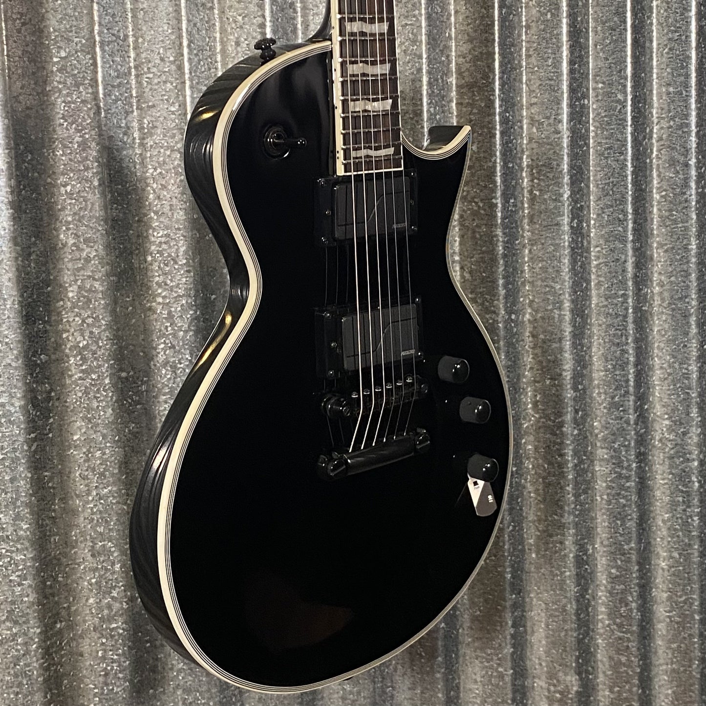 ESP LTD EC-1000S Gloss Black Fluence Guitar & Case #0581 Used