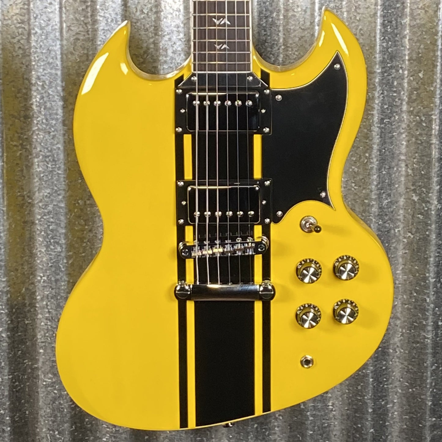 Westcreek Guitars Racer SG Offset Style Bumble-B Yellow #0028 Used