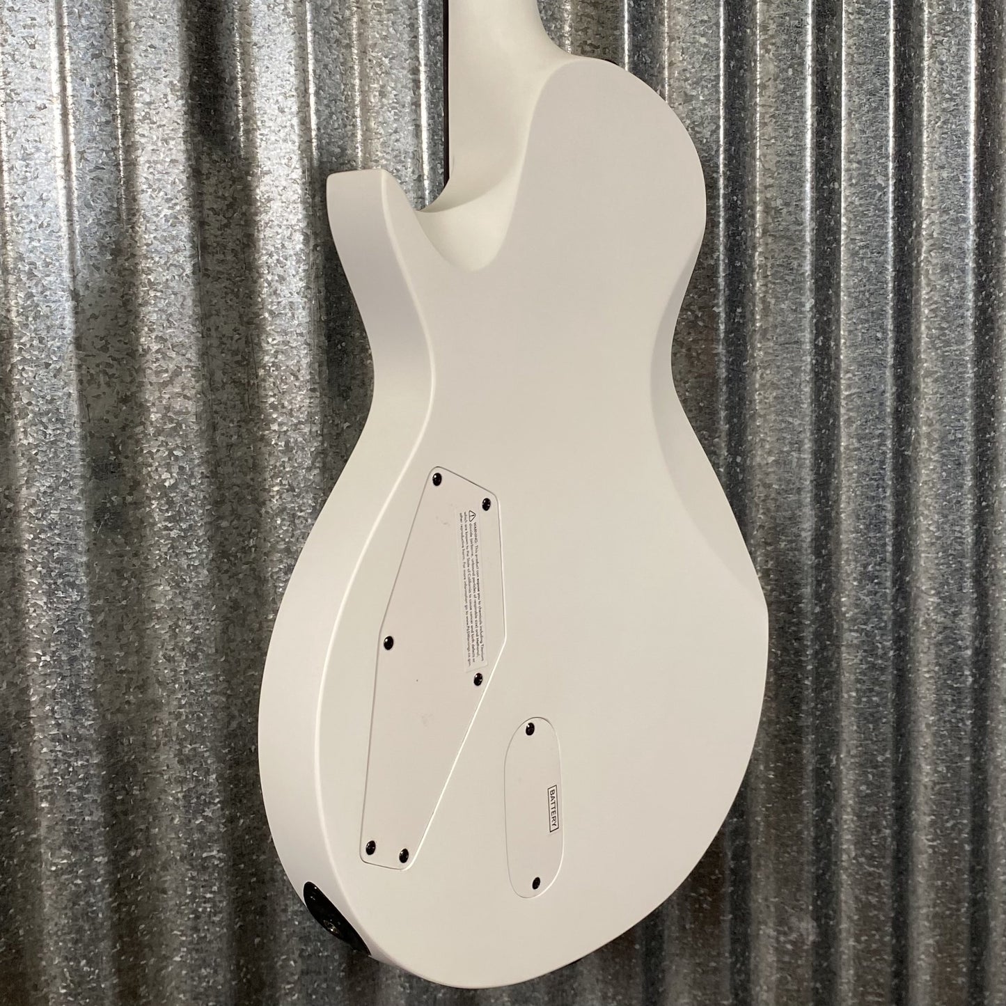 ESP LTD EC Arctic Metal Snow White Satin Guitar ECARMSWS #0177 Used