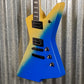 Westcreek Guitars Revenge Explorer Style Gradient Blue Yellow #0157 Used