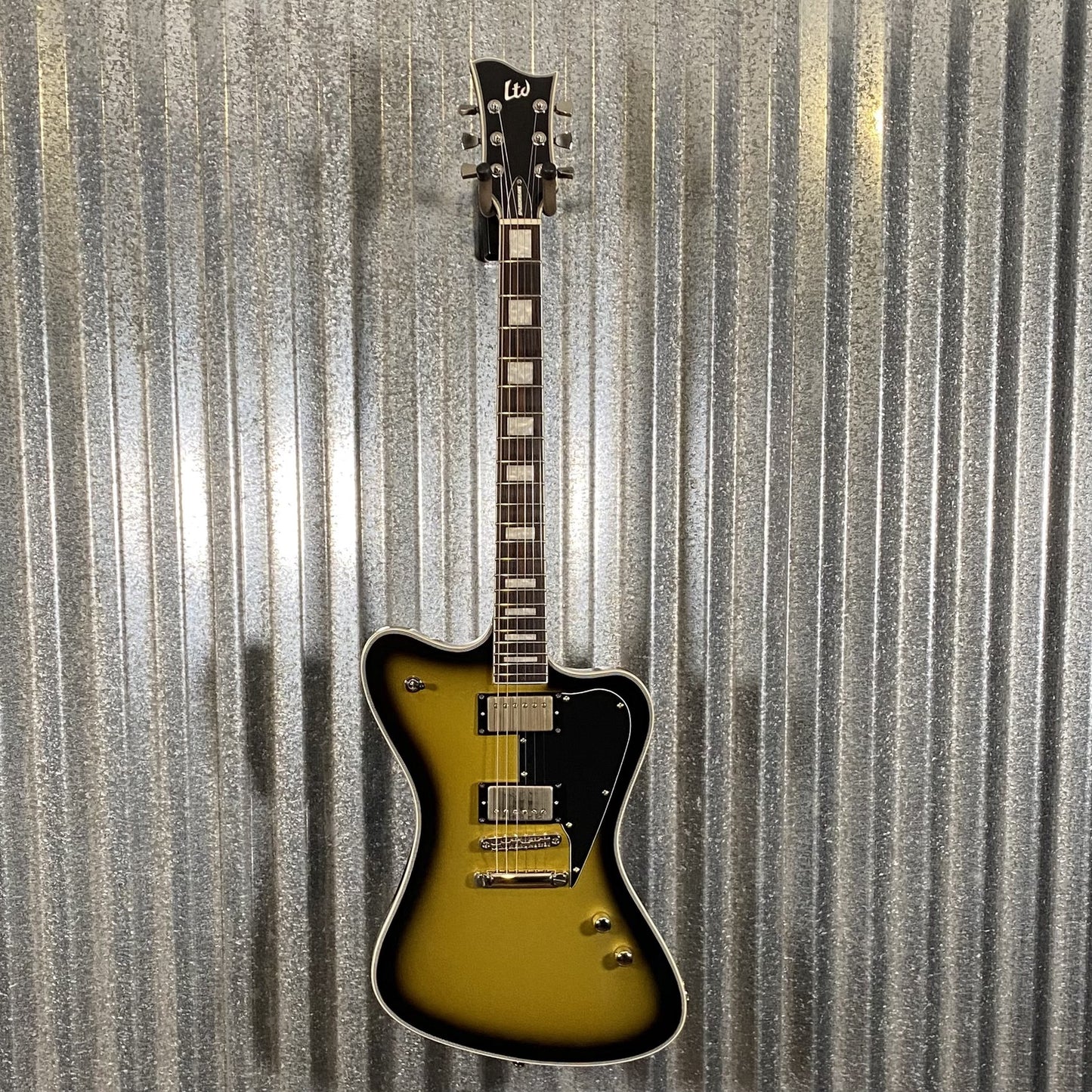 ESP LTD Sparrowhawk Bill Kelliher Vintage Silver Burst Guitar & Case #1857 Used