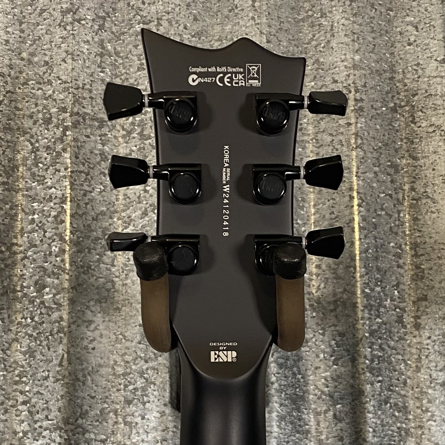 ESP LTD EC Black Metal Eclipse Seymour Duncan Black Satin Guitar & Case #0418 Used