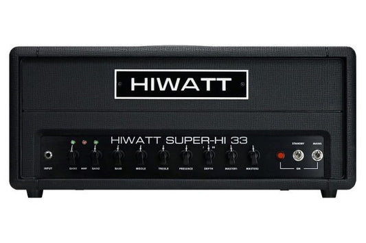 Hiwatt SUPER-HI 33 30 Watt 2 Channel Tube Guitar Amplifier Head