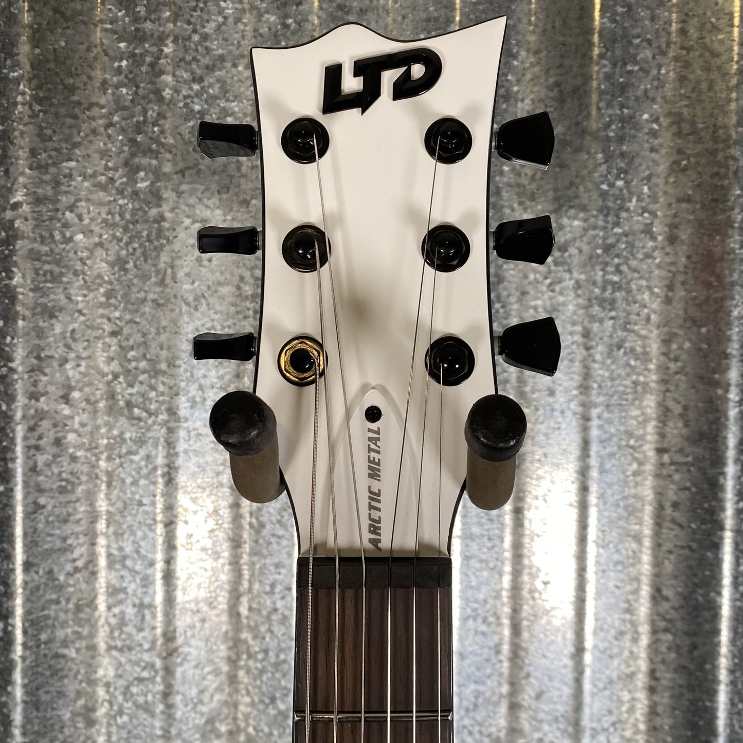 ESP LTD EC Arctic Metal Snow White Satin Guitar ECARMSWS #0778 Used