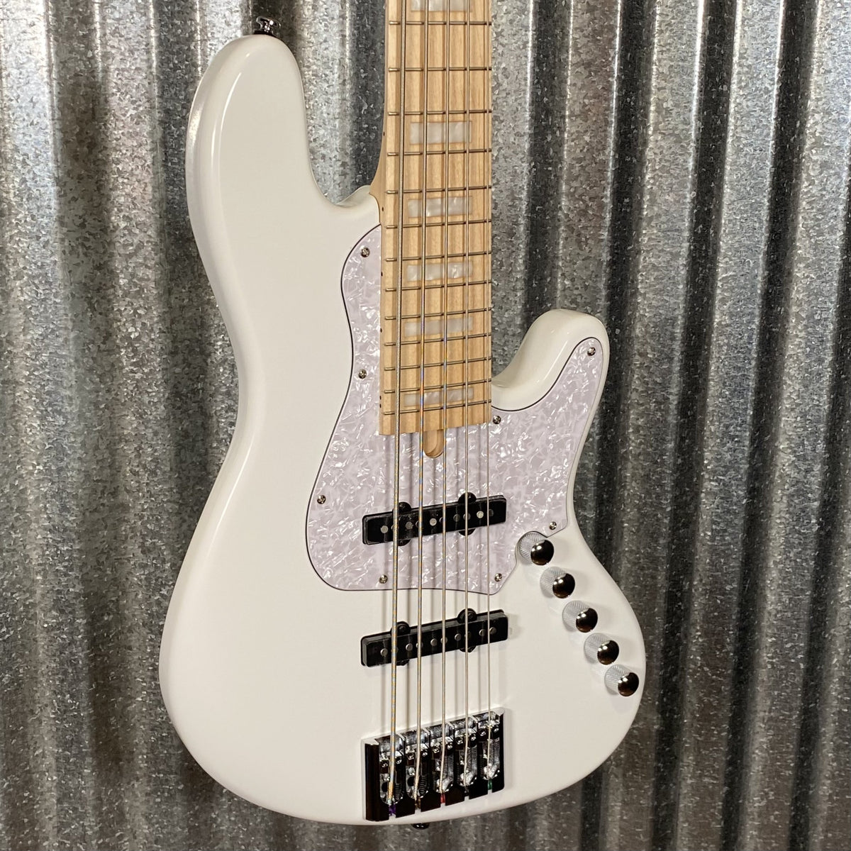 Cort Elrick NJS 5 String Bass White & Bag NJS5WHT #2861