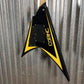 ESP LTD Alexi Laiho Arrowhead SE Black Yellow Pinstripe Guitar & Case USED #1378