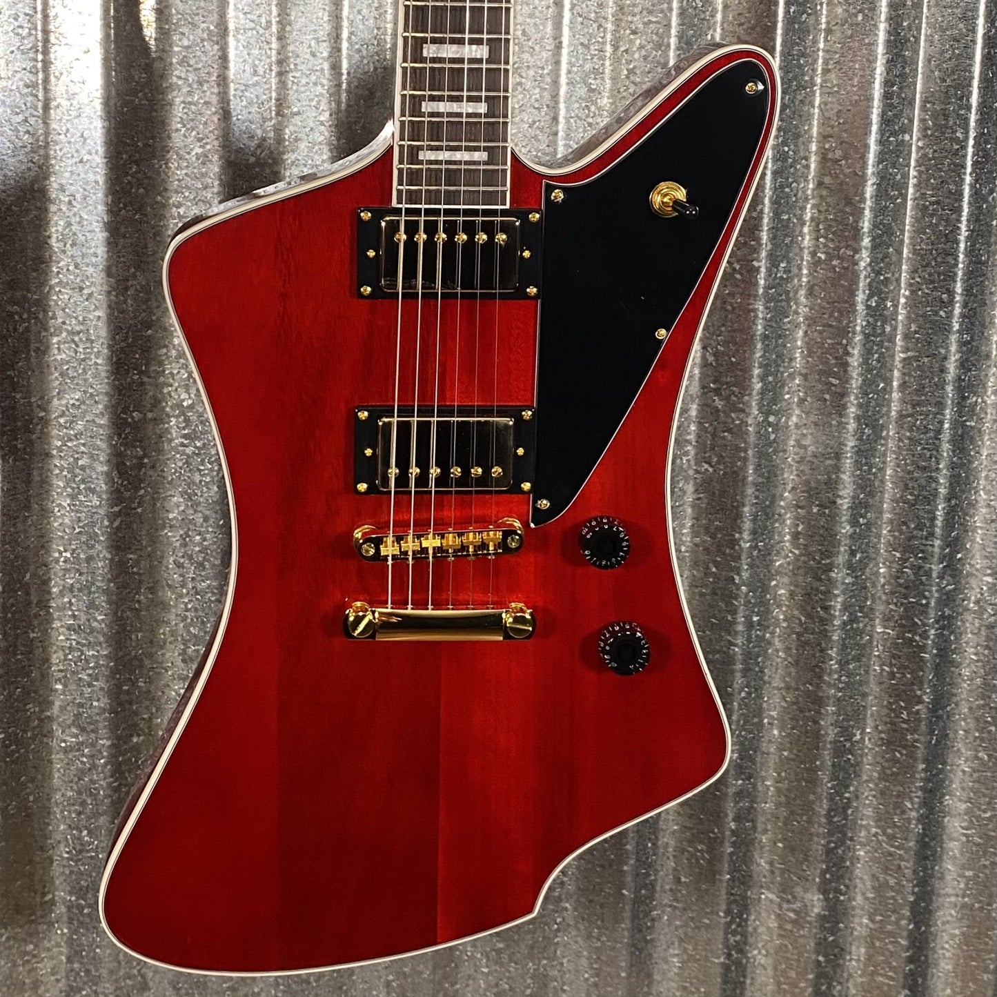 Westcreek Guitars Mirage T Bird Style Dual Humbucker Guitar Red #0065 Used