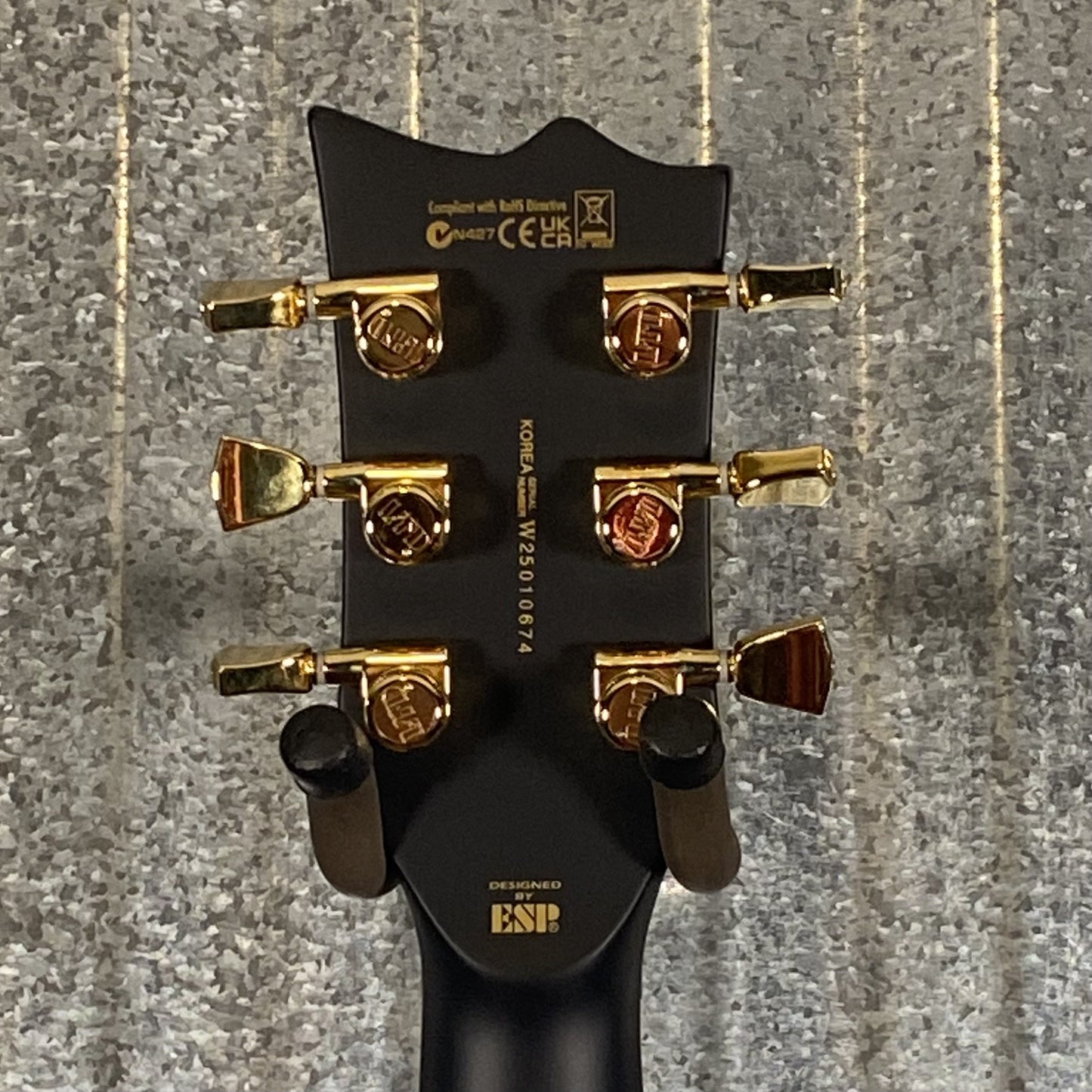 ESP LTD EC-1000 Vintage Black Seymour Duncan Guitar & Case #0674 Used