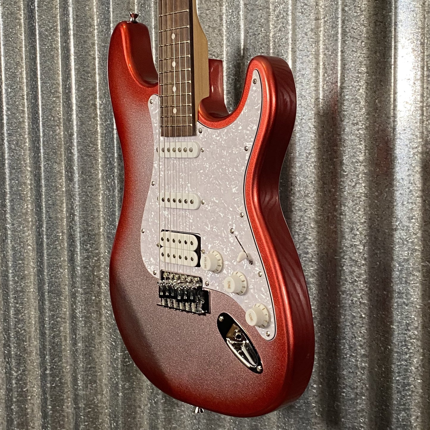 Musily MST-1 Strat Style HSS Guitar Candy Apple Redburst #060520260001 Used