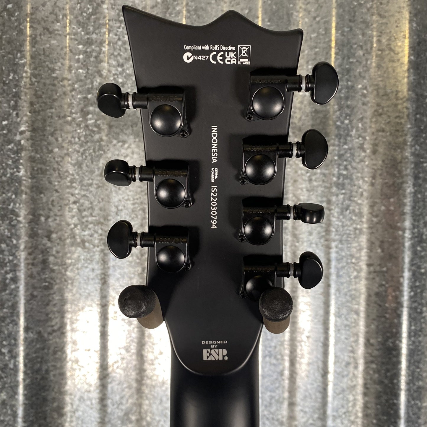 ESP LTD EC-407 7 String Black Satin Guitar EC407BLKS #0794 Used