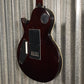 ESP LTD EC-1000 ET Evertune Quilt Top Dark Brown Sunburst Guitar & Case #1459 Used