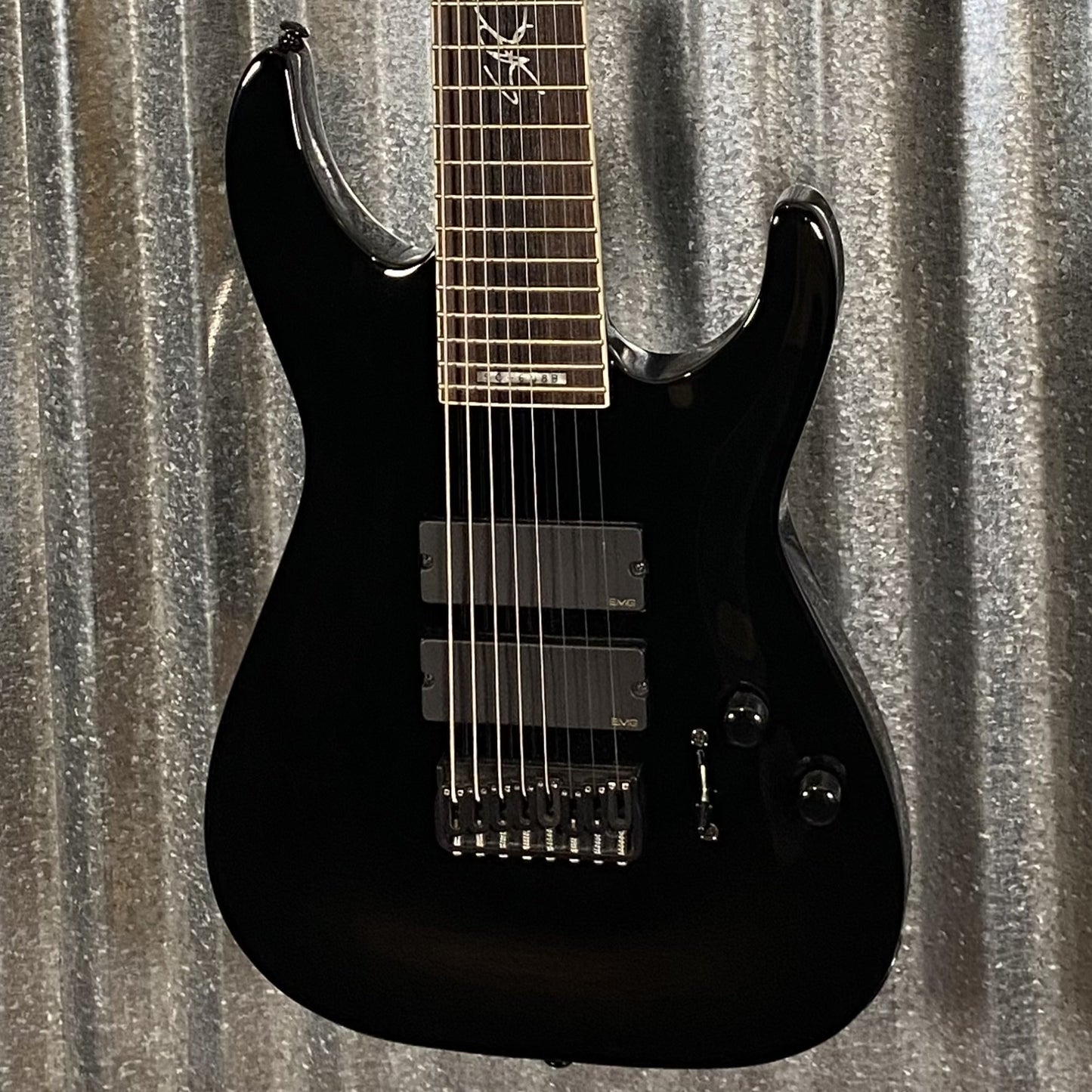 ESP LTD SC-608 Stephen Carpenter Black EMG 8 String Baritone Guitar #0826 Used