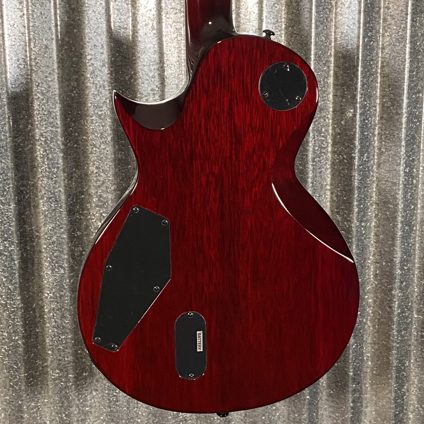 ESP LTD EC-1000 QM Quilt Top See Thru Black Cherry Fluence Guitar & Case #2957 Used