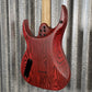 Musily MSM6 Heavy Metal Hard Tail Ash Transparent Lava Red Guitar #0001