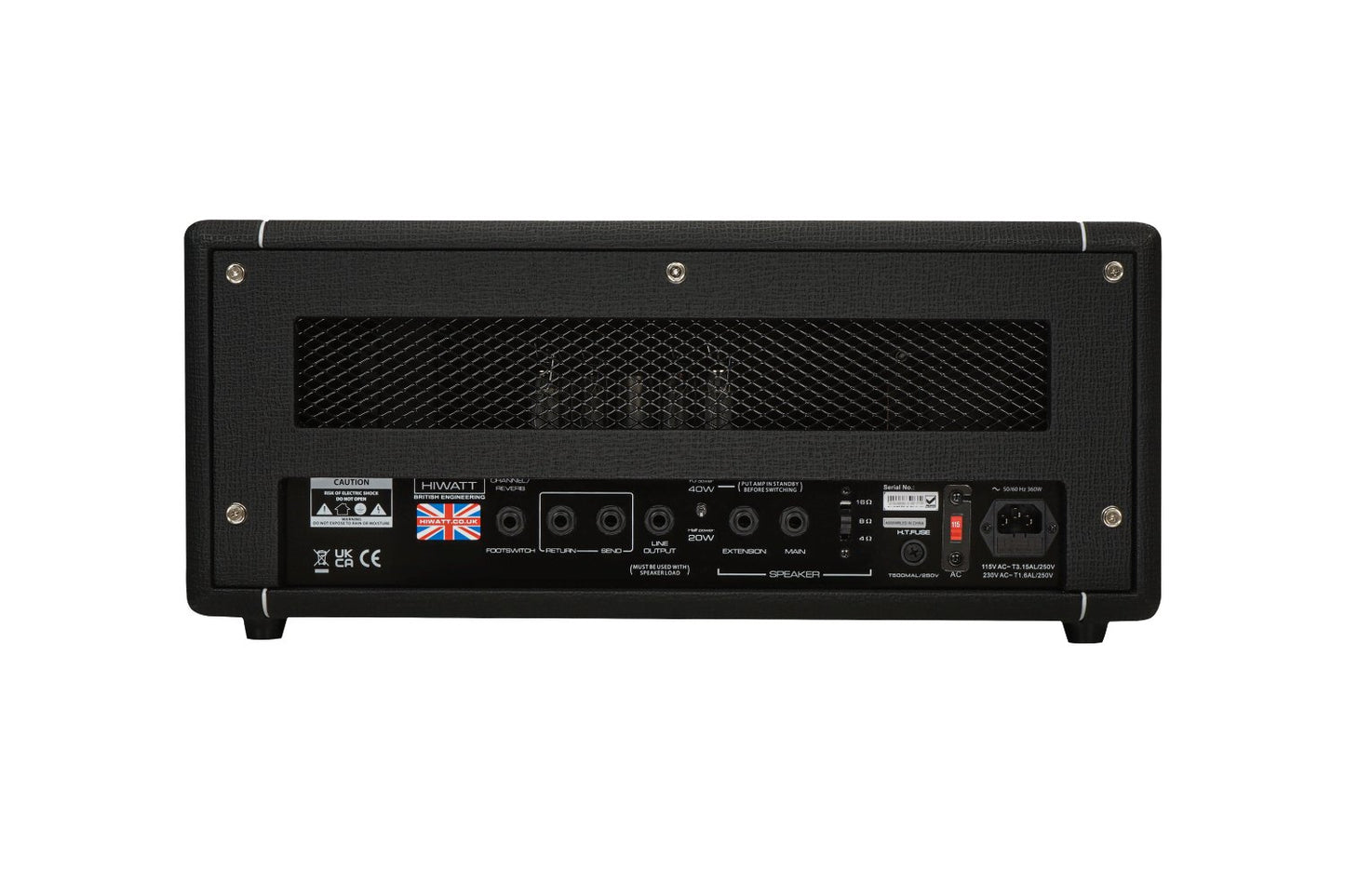 Hiwatt T40/20 40/20 Watt 2 Channel Reverb Guitar Amplifier Head
