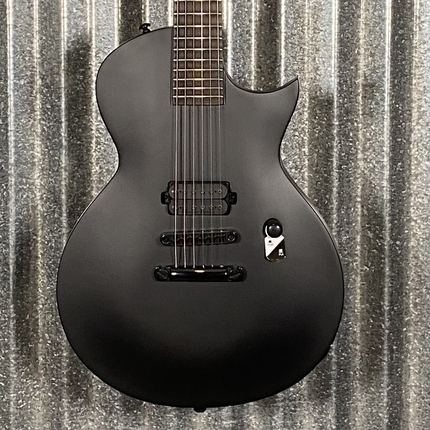 ESP LTD EC Black Metal Black Satin Guitar ECBKMBLKS #1516 Used