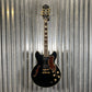 Epiphone Sheraton II Pro Semi Hollow Black Guitar #3545 Used