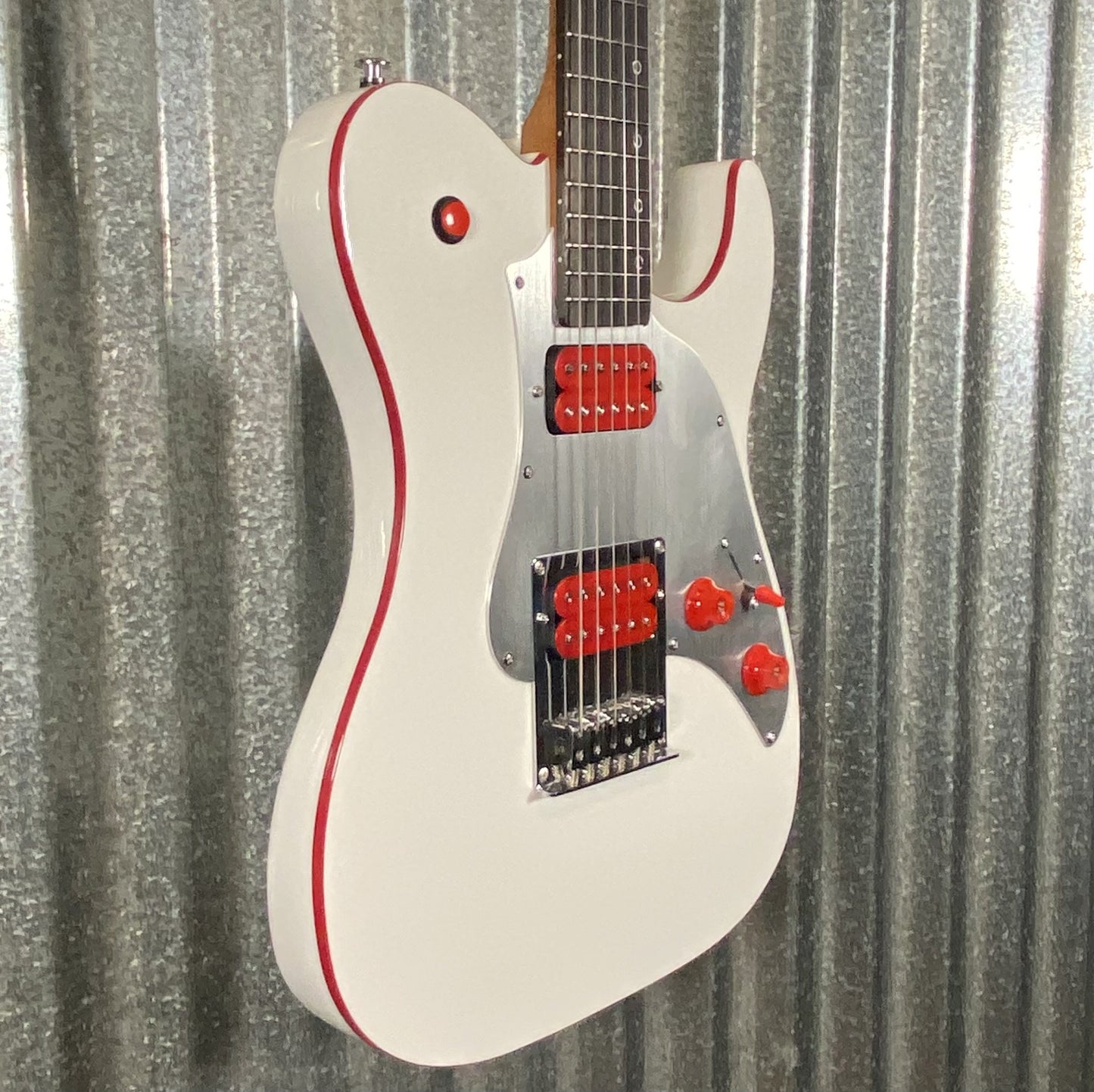 Westcreek Guitars TT-50KS T Style Dual Humbucker Guitar White #0079 Used