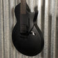 ESP LTD EC FR Black Metal Floyd Rose Black Satin Guitar & Case #1348 Used