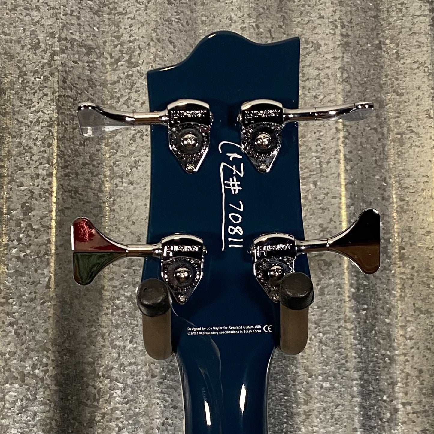 Reverend Dub King 4 String Semi Hollow Bass High Tide Blue #70811