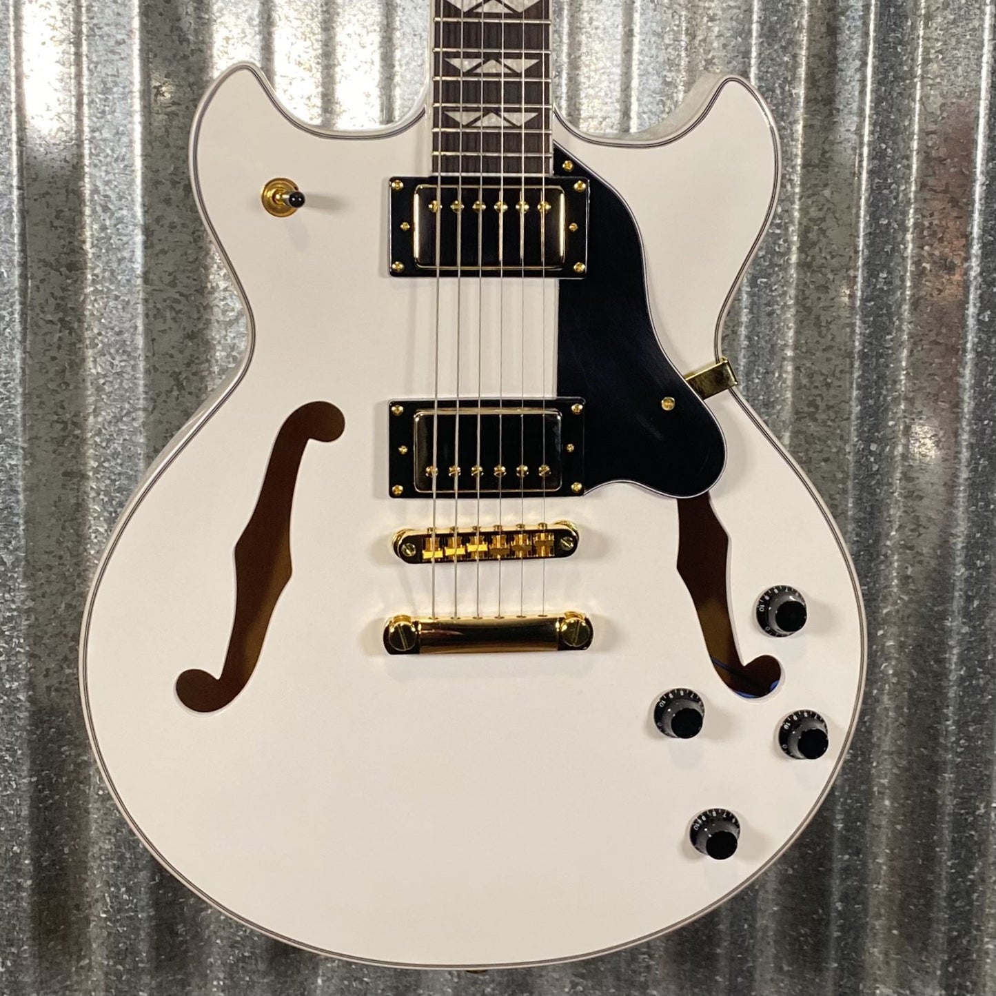 Westcreek Guitars 333 Semi Hollow Body Double Cutaway White #0059 Used