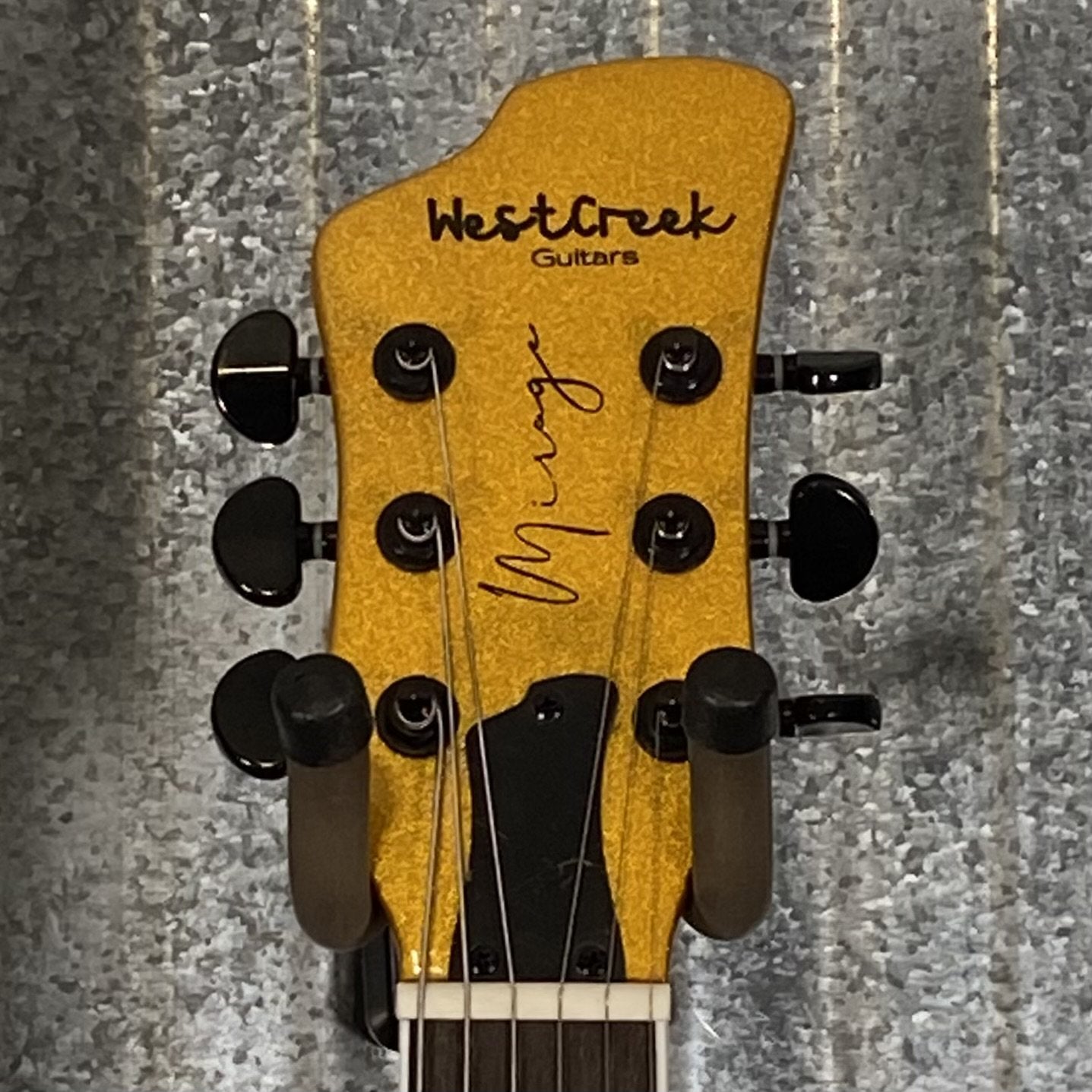 Westcreek Guitars Mirage T Bird Style Dual Humbucker Guitar Gold #0076 Used