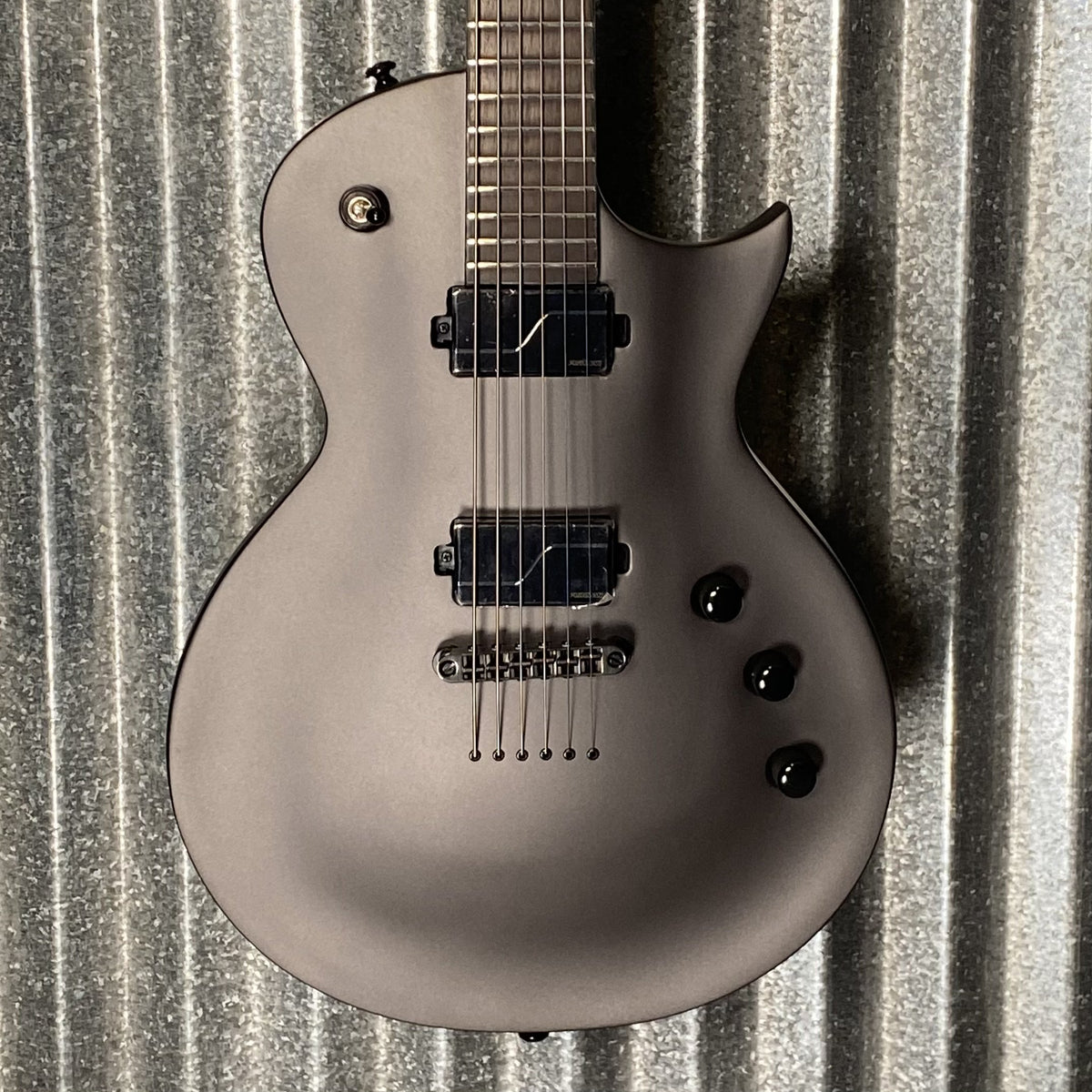 ESP LTD EC-1000 Baritone Charcoal Metallic Satin Guitar EC1000BCHMS #0723 Used