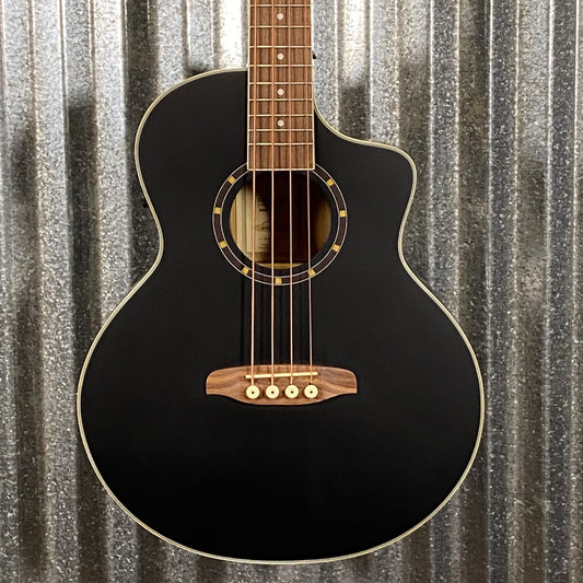 Ortega D7CE-SBK-4 Black 4 String Acoustic Electric Bass #0712