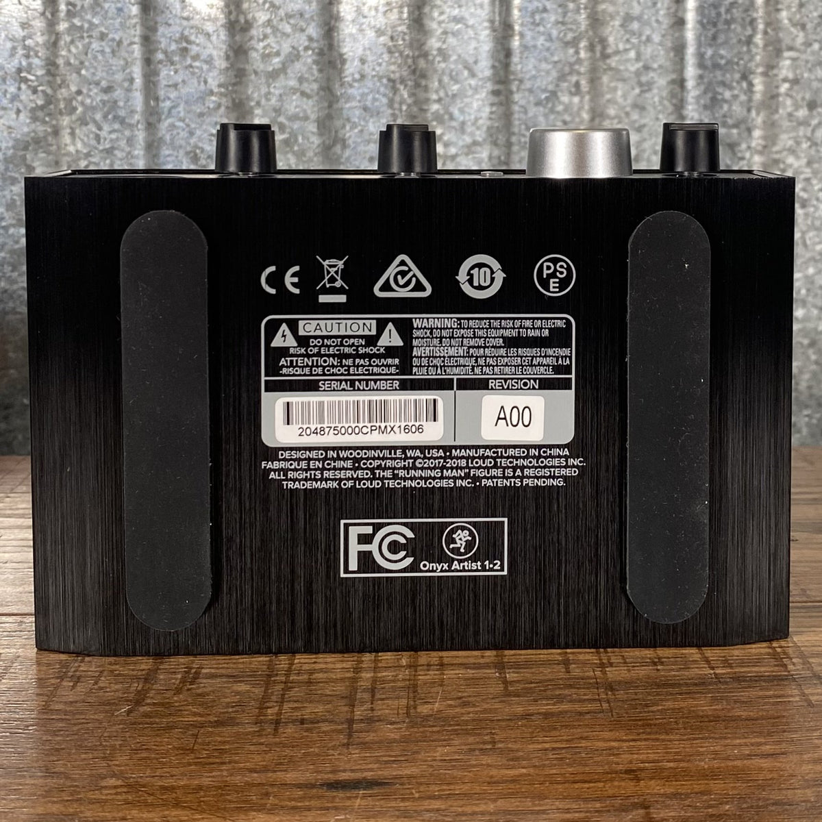 Mackie Onyx Artist 1-2 2x2 USB Audio Interface Used