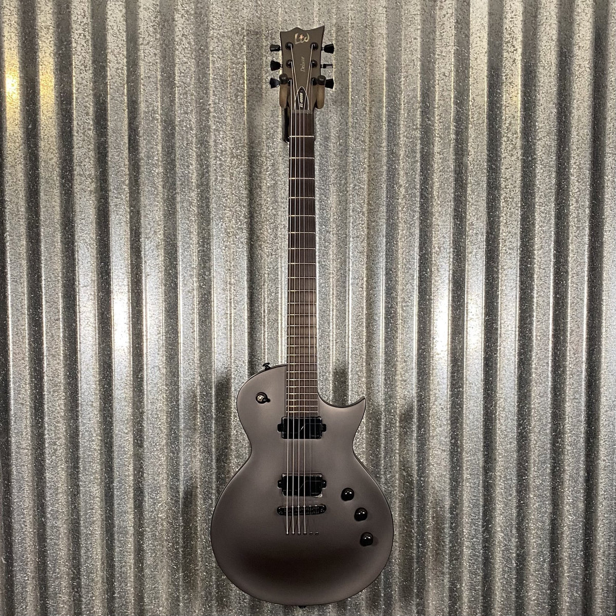 ESP LTD EC-1000 Baritone Charcoal Metallic Satin Guitar EC1000BCHMS #0723 Used