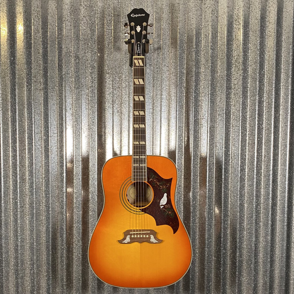Epiphone Dove Pro Violinburst Acoustic Electric Guitar #2693 Used