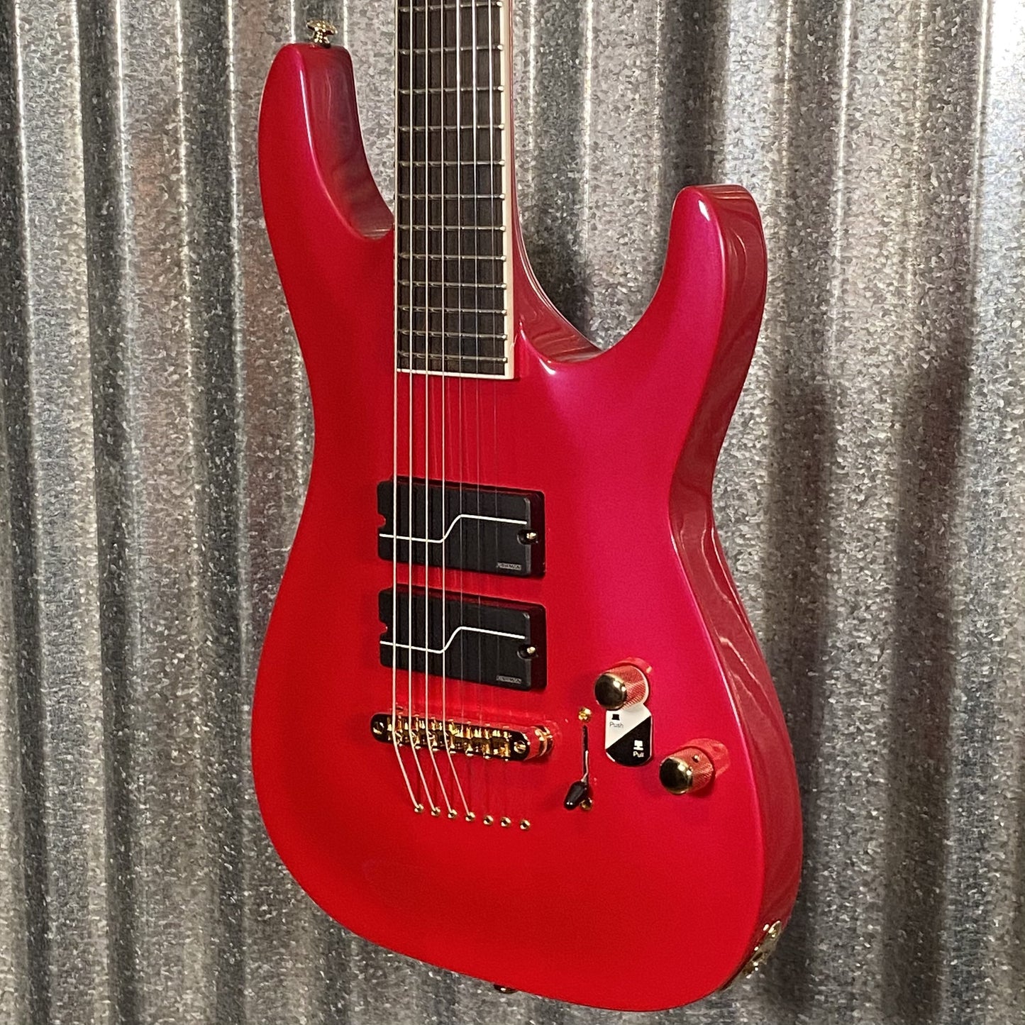 ESP LTD SC-607B Stephen Carpenter Magenta Guitar & Case #1425 Used