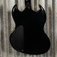 Westcreek Guitars Racer SG Offset Style Black Red Stripe #0043 Used