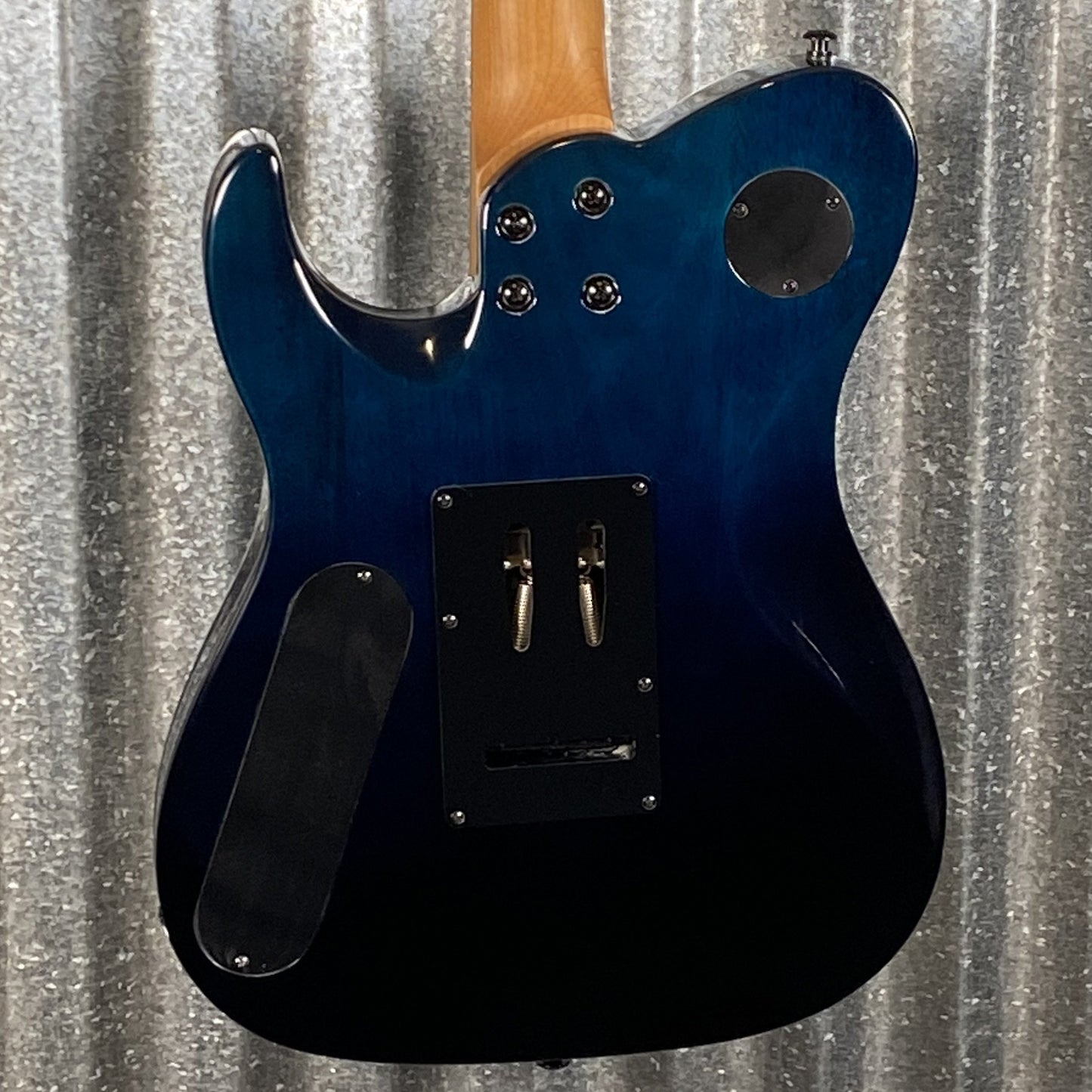 Westcreek Guitars Helyx T Style Dual Humbucker Ocean Vortex Blue Guitar #0050 Used
