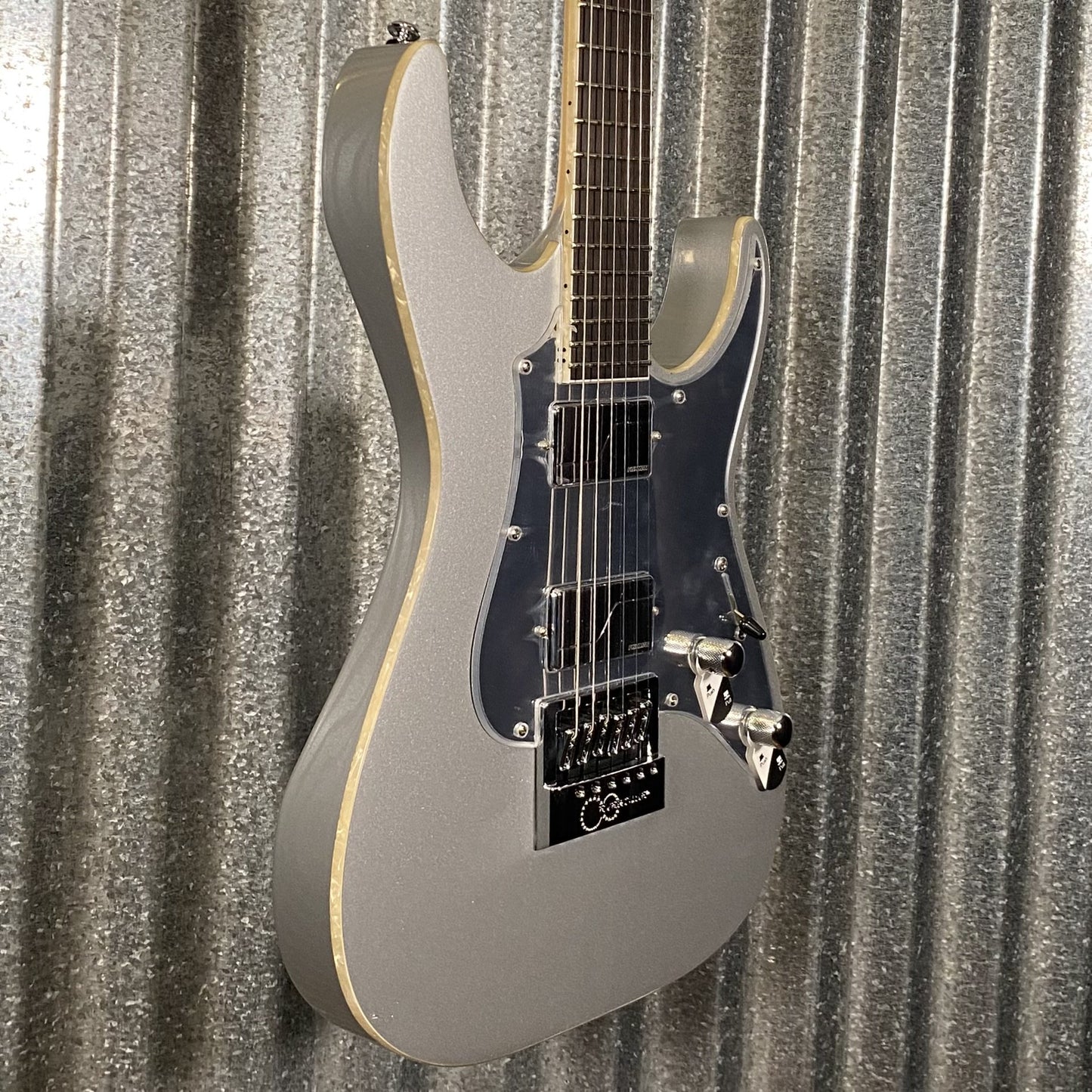 ESP LTD KSM-6 Ken Susi Evertune Metallic Silver Guitar & Case KSM6EtMS #0272 Used