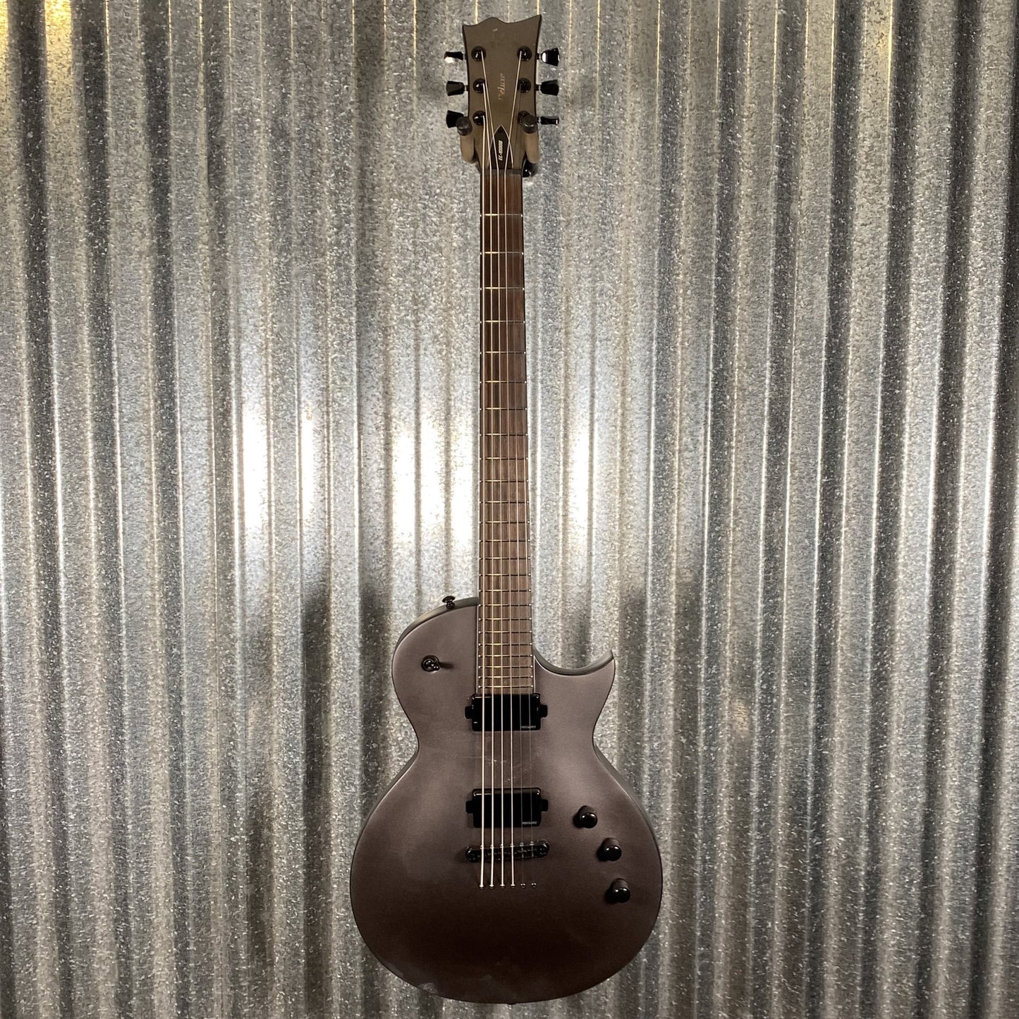 ESP LTD EC-1000 Baritone Charcoal Metallic Satin Guitar EC1000BCHMS #1176 Used