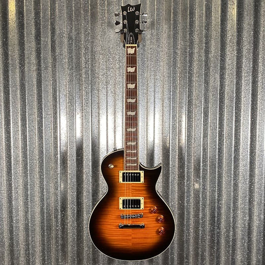 ESP LTD EC-256 Flame Dark Brown Sunburst Guitar LEC256FMDBSB #0426 Used