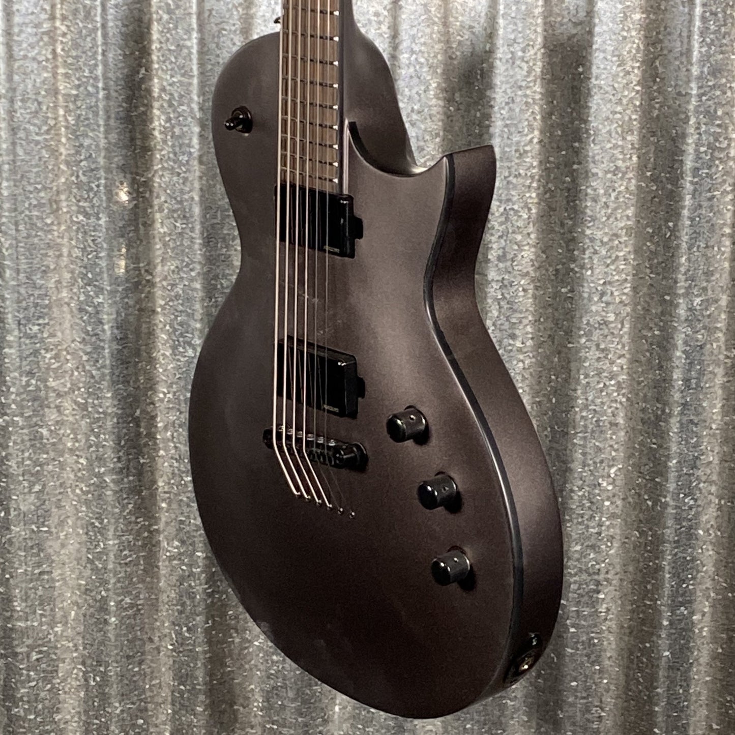 ESP LTD EC-1000 Baritone Charcoal Metallic Satin Guitar EC1000BCHMS #1176 Used
