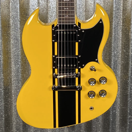 Westcreek Guitars Racer SG Offset Style Bumble-B Yellow #0065 Used