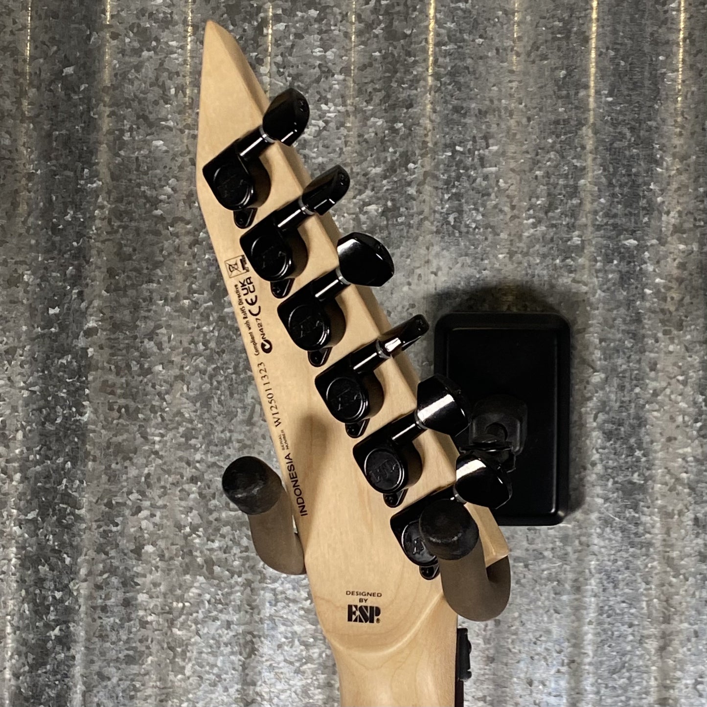 ESP LTD KH-202 Kirk Hammett Signature Gloss Black Left Hand Guitar LKH202LH #1323 Used