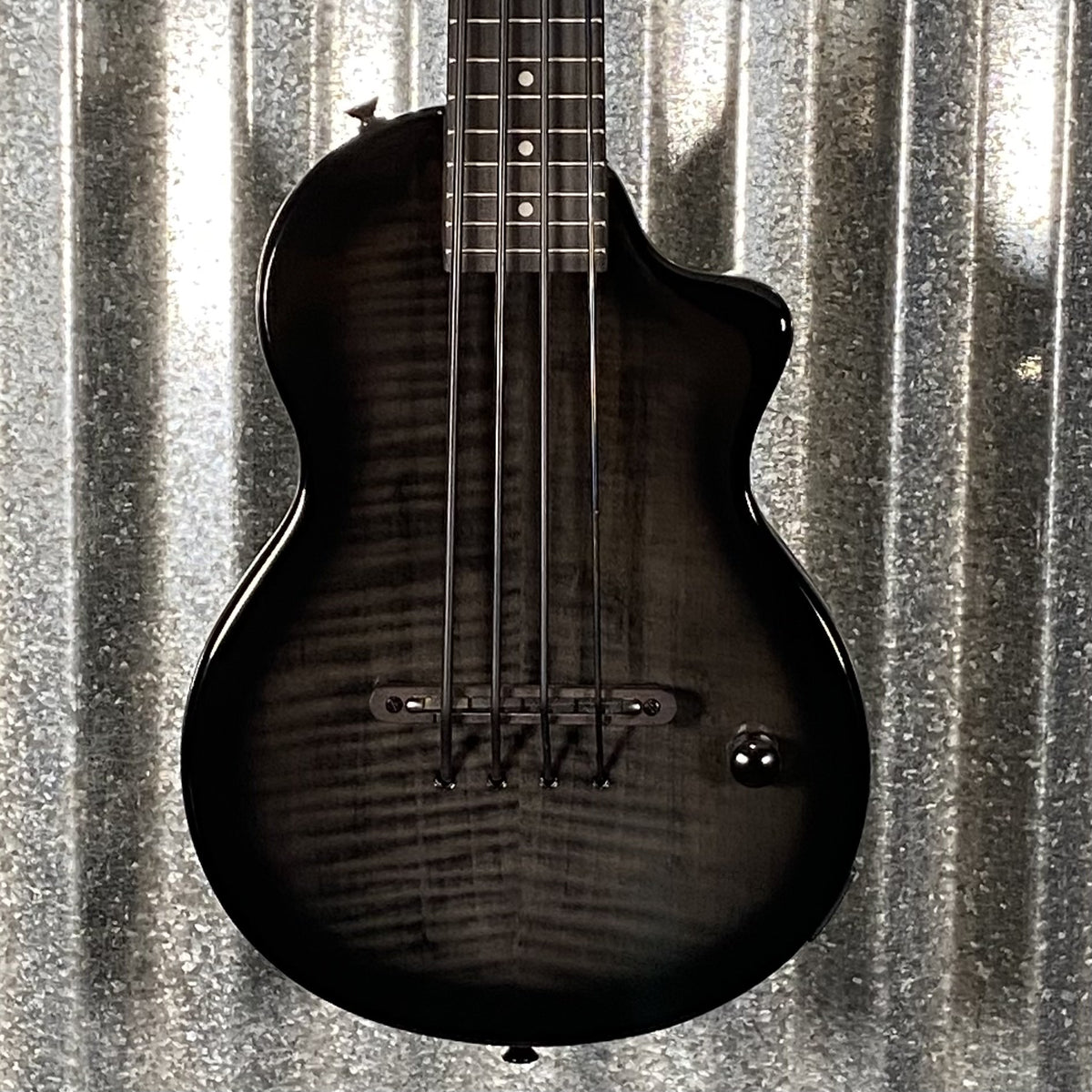 Ortega NEO-BS-TGB Ukulele Bass Transparent Grey Burst & Bag #1088