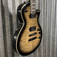 ESP LTD EC-1000T CMT Quilt Top Charcoal Burst Guitar #1789 Used