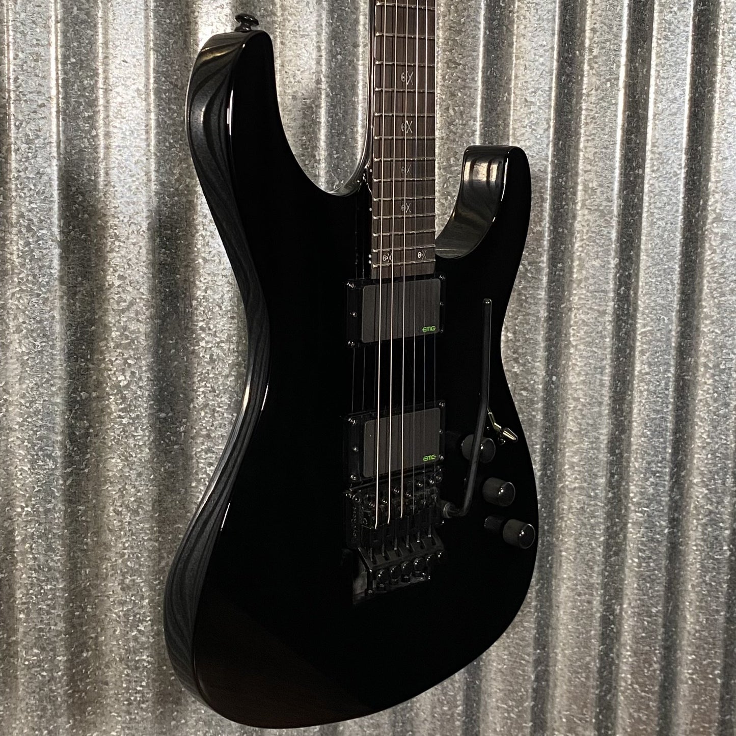ESP LTD KH-602 Kirk Hammett EMG Black Guitar & Case LKH602 #0266 Used